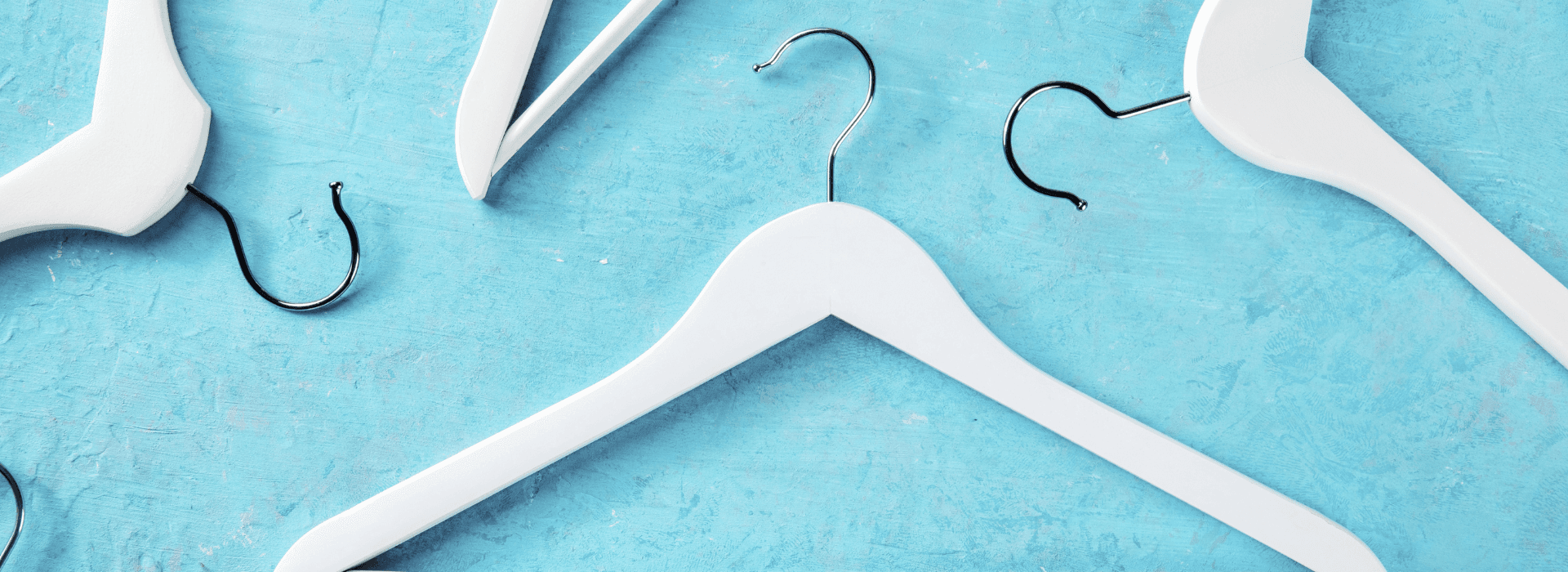 Coat hanger pattern signaling fashion retail